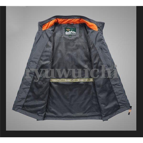 ベスト メンズ カメラマンベスト フィッシングベスト ジャケット 登山