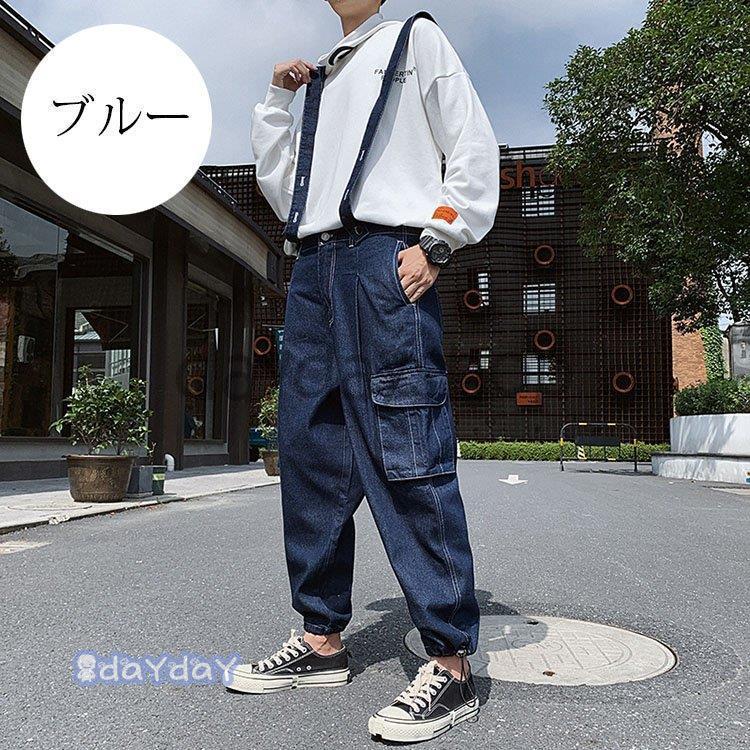 デニムオーバーオール メンズ 無地 デニム ロングパンツ デニムオーバーオール メンズ 無地 デニム ロングパンツ