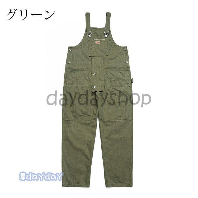 オーバーオール メンズ ゆとり 純色 ロングパンツ オールインワン サロペット ボトムス 春夏秋 新作 お洒落 男性 カジュアル おしゃれ 大きいサイズ 作業服 4色_7