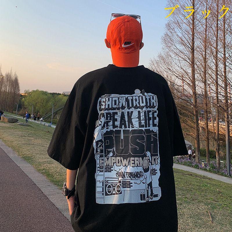 半袖Tシャツ メンズ ビッグシルエット tシャツ コットン