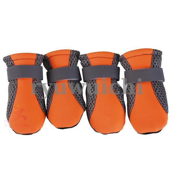 ペット用品 犬の靴 ドッグシューズ 靴下 1セット4個入り 反射 肉球保護