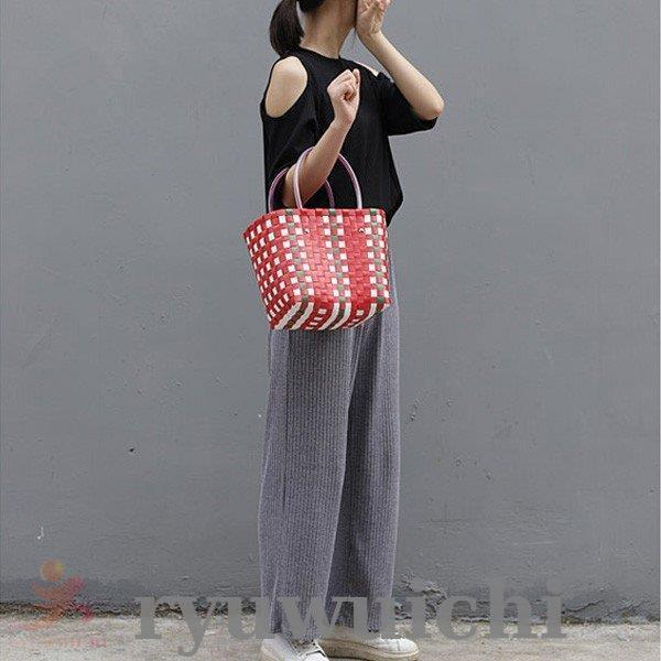 カラフルトートバッグ マザーズバッグ PPバンド カラートート サイズ