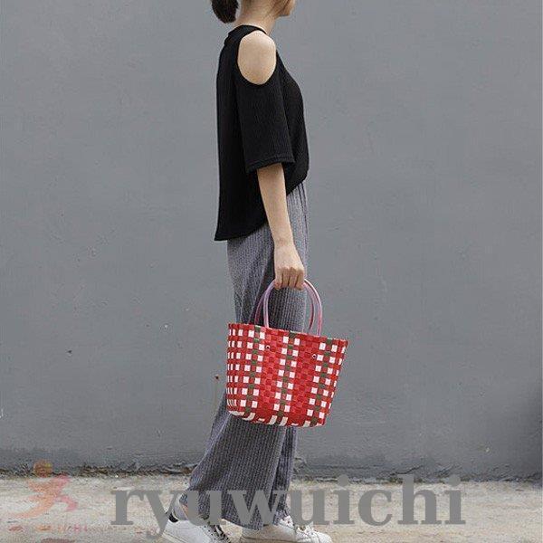 カラフルトートバッグ マザーズバッグ PPバンド カラートート サイズ