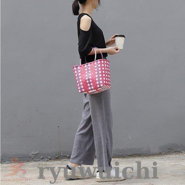 カラフルトートバッグ マザーズバッグ PPバンド カラートート サイズ