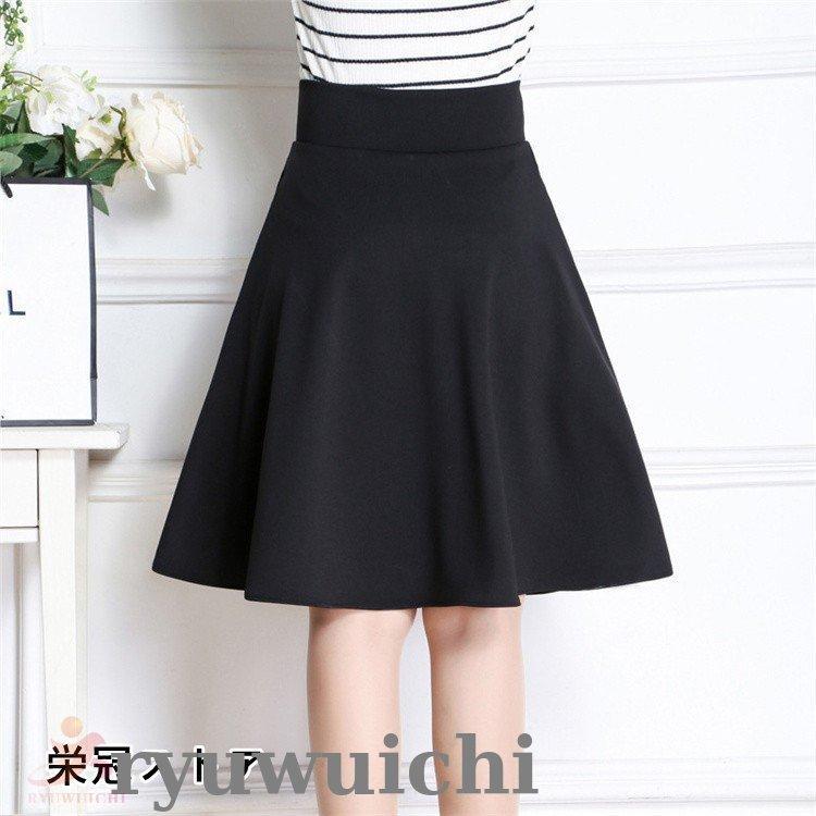 スカート レディース フレアスカート 膝上 ミニスカート 膝上 無地  