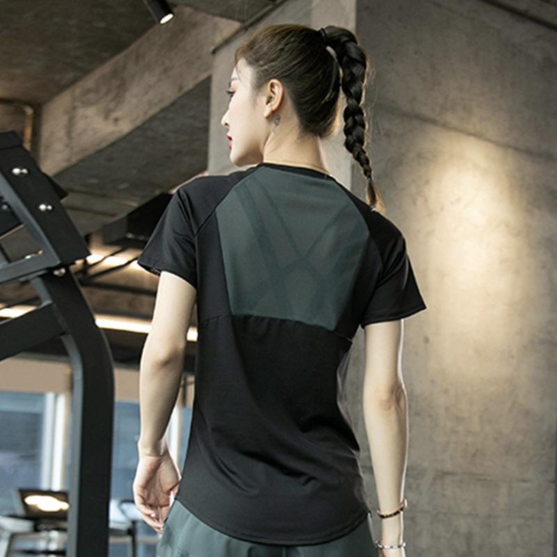 フィットネスウェア 半袖Tシャツ レディース トップス 半袖 迷彩 T