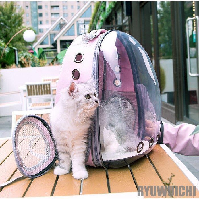 豪華 猫用品 猫 ペット 可愛い 宇宙船 キャリーバッグリュック猫ペット可愛い宇宙船バックパック犬ドーム型窓バックリュックペットバッグ旅行お出かけ散歩 お散歩 Www Threeriversofs Com