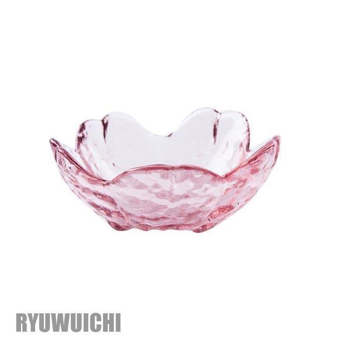 撫松庵さくらデザインガラス皿　大1枚•小5枚セット【新品未使用】 撫松庵さくらデザインガラス皿 大1枚•小5枚セット【新品未使用