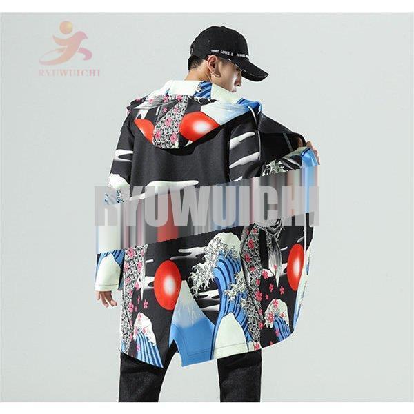 コート ロングコート メンズ パーカー ロングパーカー メンズ