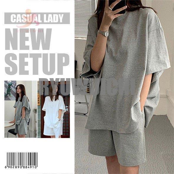 期間限定送料無料 ジャージ セットアップ レディース 上下 セット スウェット 大きいサイズ 春夏 2点セット 半ズボン トレーナー ゆったり Sarozambia Com