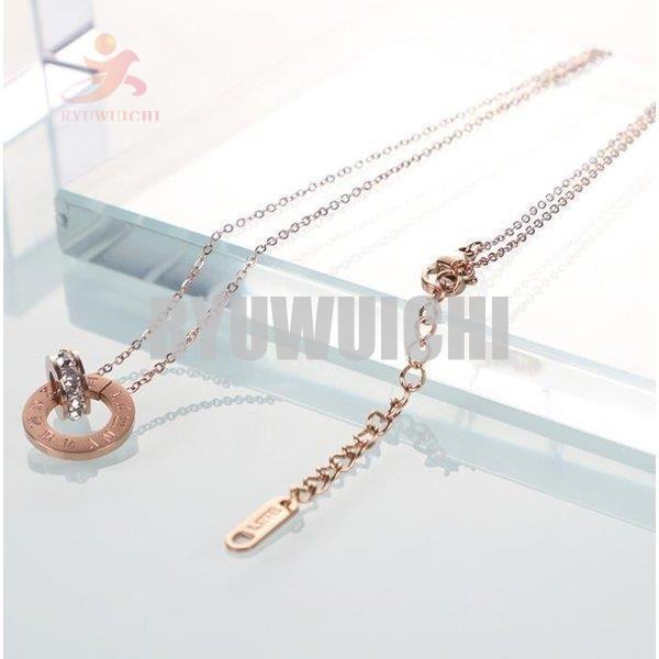 ネックレス レディース メンズ ダブルリングネックレス アクセサリー 