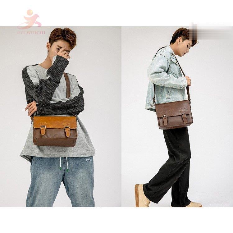 ぶ*ん様 RRL レザートリム メッセンジャーバッグ 通勤通学 斜めがけ ビジネ RRL レザートリム メッセンジャーバッグ 通勤通学 斜めがけ