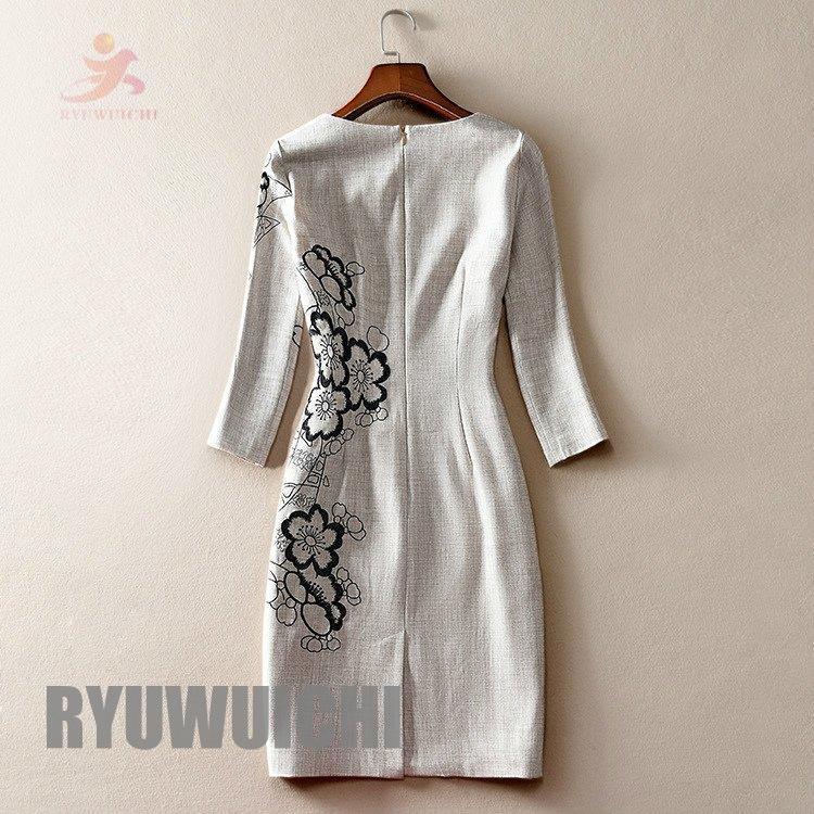 新品登場 花柄 刺繍 パーティードレス 披露宴 結婚式 ワンピース ドレス タイトワンピ お洒落 女子会 休日 ミセス ブラック ベージュ ラウンドネック 和テイスト パーティドレス 商品到着後レビューと評価を書く 問い合わせページ にご連絡頂ければ850円返金致します