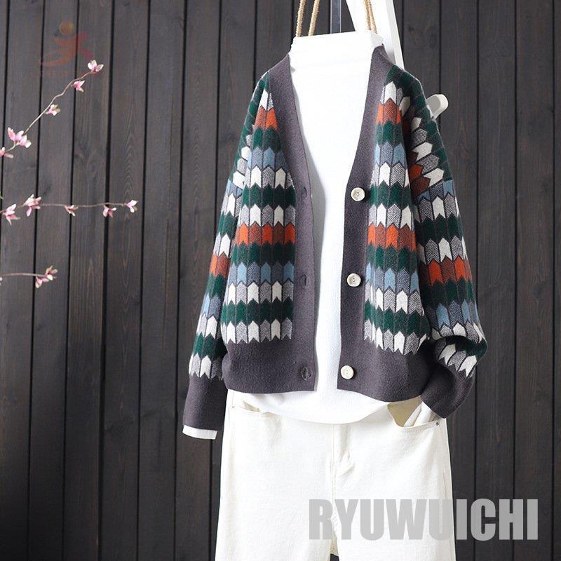 専門店では レディース カーディガン 長袖 可愛い ナチュラル イベント清楚 ネイビー ホワイト グレー お出かけ 華やか 矢絣 総柄 カラフル 前ボタン Vネック ボレロ カラー ホワイト Enepsi Com Br