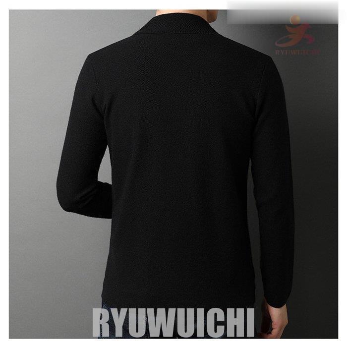 メンズジャケット ニットカーディガン アウター 春秋 ビジネス 紳士用