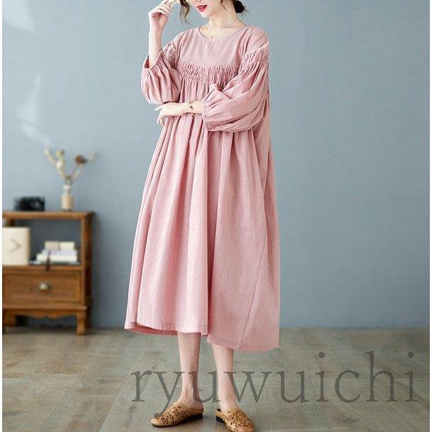 THE 9 SHOP ピンク 半袖ロングワンピース 楽天市場】ピンク（長さ（袖）半袖）（ワンピース｜レディース