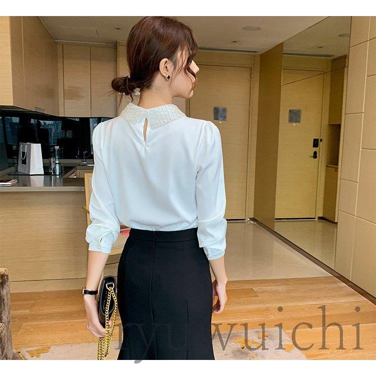 yukorin Chesty ブラウス 可愛い 清楚 エレガント 上品 高身長 ジョーゼットフレア7分袖ブラウス （トールサイズ