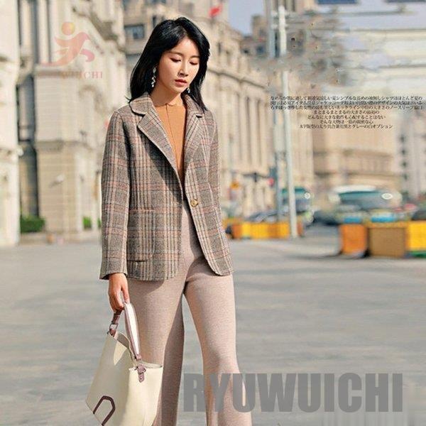 フォーマル ママ スーツ ウールチェスターコート チェック 30代 40代 テーラード レディース おしゃれ スモールスーツジャケット入学式 受験 試着 秋冬 Boxialoanl レディースファッション Yummums Hu