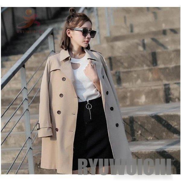 コート スプリング 秋 春 レディース トレンチコート ミドル丈 アウター 着痩せ 通勤 ジャケット トレンチコート お手軽価格で贈りやすい Ahmedmostafa Us