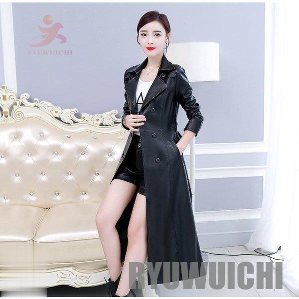 レザーコート 羊革 レディース スプリングコート ライトアウター 体型