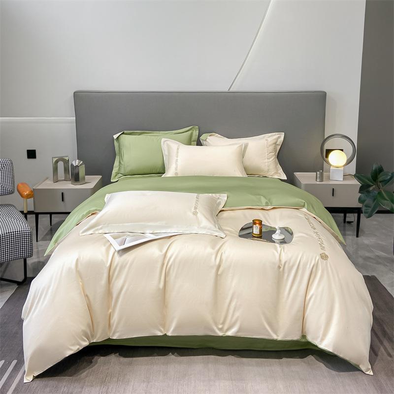 ✩新品 掛け布団カバーダブル&敷布団カバーダブル・セミダブル&枕カバー4点セット 4点セット セミダブル ダブル 布団カバーセット 掛け布団カバー