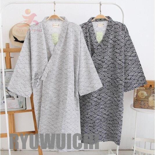 長袖ナイトガウン 部屋着 メンズ バスローブ 綿パジャマ 総柄 寝巻き 前開き 新作 風呂上り 着心地良い ナイトウェア ルームウエア 父の日 プレゼント オシャレ 最大73 Offクーポン