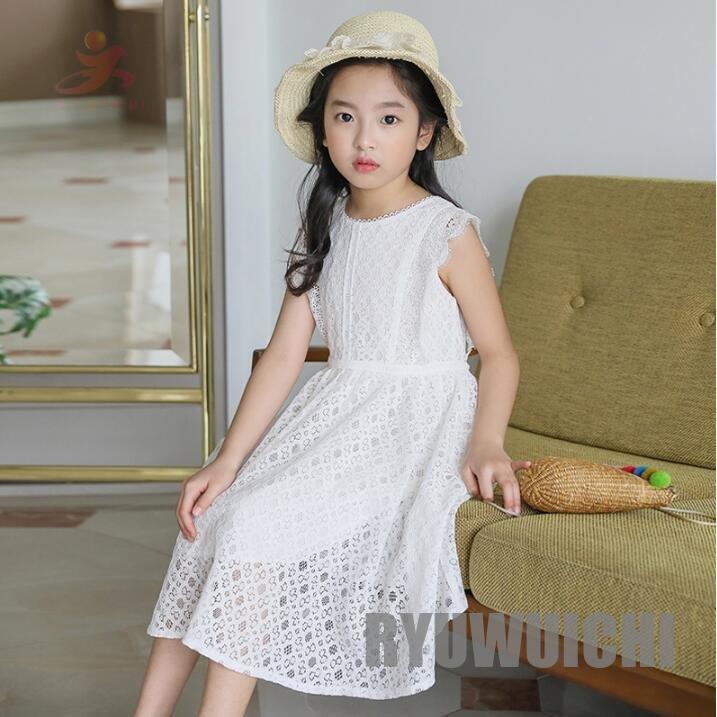 女の子 子供服 キッズワンピース ノースリーブ 夏服 ワンピース 可愛い ジュニア 通学着 通園着 ワンピース サイズ 160cm Trialapaz Com