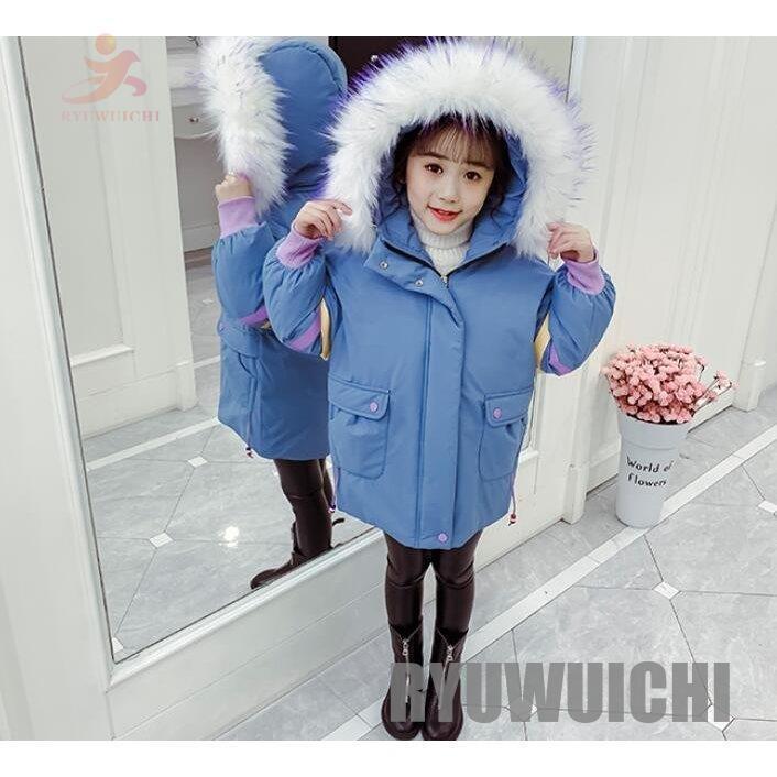 注目ブランド 中綿コート ロングコート ダウンジャケット 子供服 女の子 厚手 フード付き アウター キッズ コート ダウンコート 暖かい 防寒 可愛い 冬 子供コート お洒落無限大 n Go Th