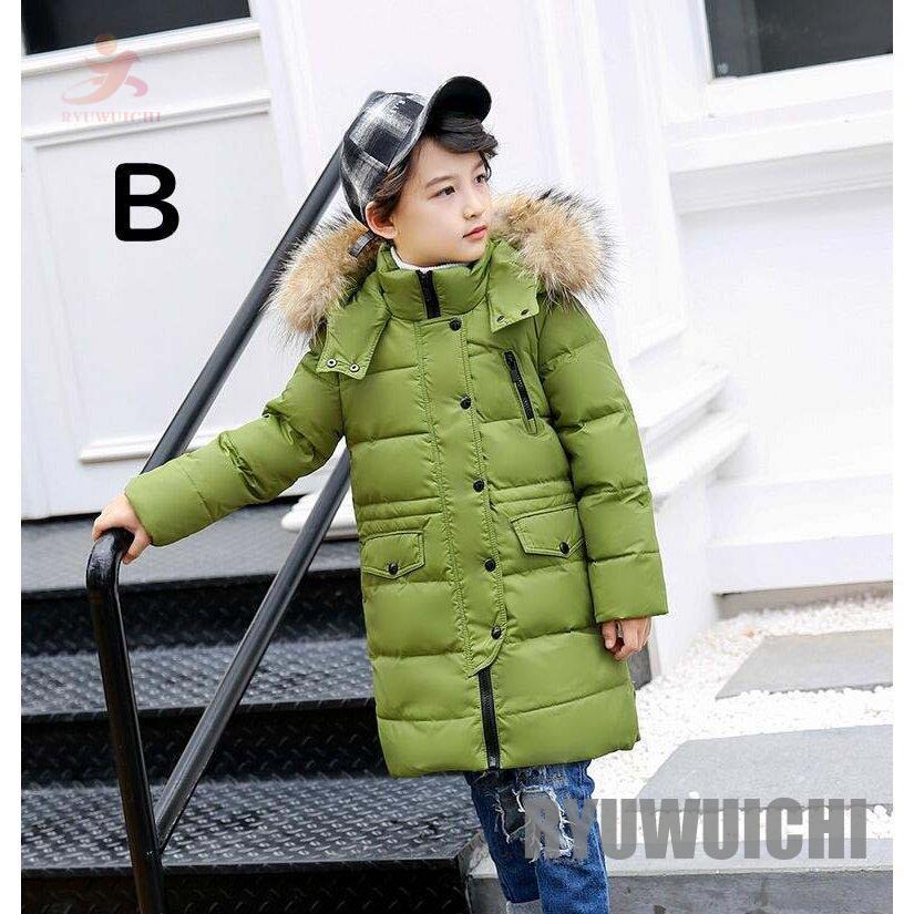 代引き人気 ダウンジャケット 冬着 子供 ダウンコート 子供コート 子供服 ロングコート 子供用ダウンコート フード付き カジュアルコート 男の子 キッズ フェイクファー ジャケット ブルゾン サイズ 100
