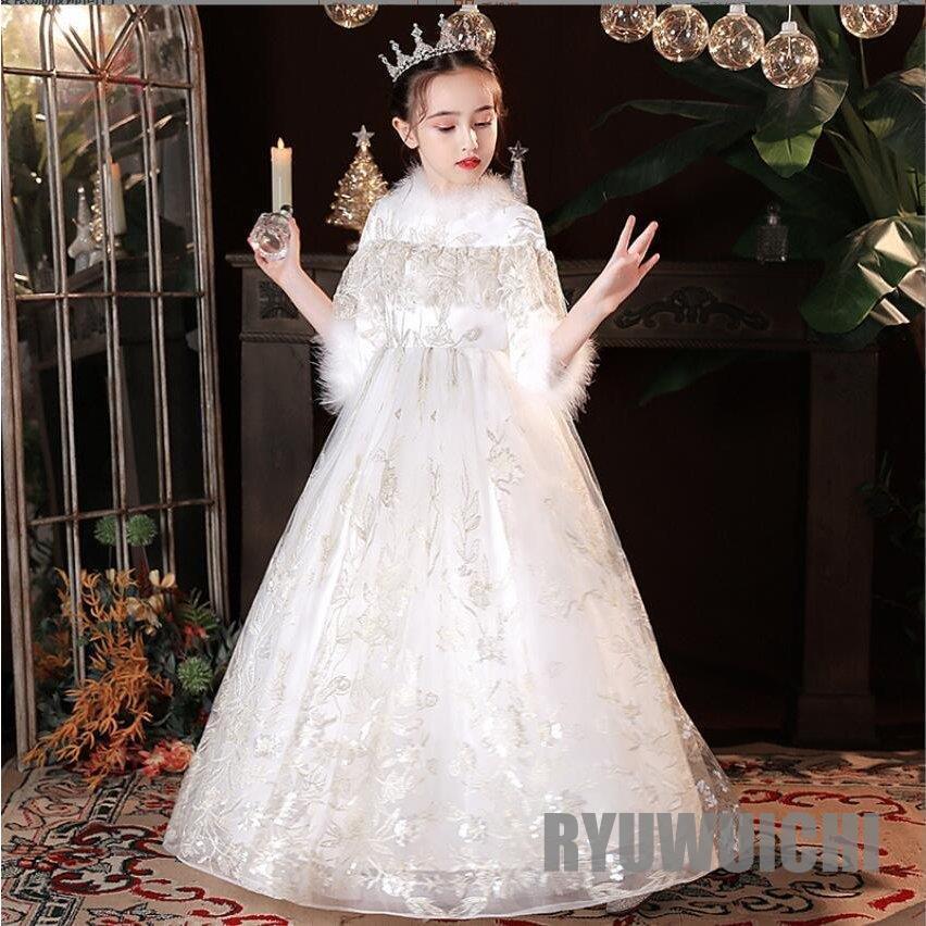 週間売れ筋 パーティードレス 子供 七五三 中袖 ワンピースプリンセスドレス ロングドレス ドレス キッズ用 ガールズ キッズドレス フォーマルドレス 子どもドレス ドレス サイズ 110