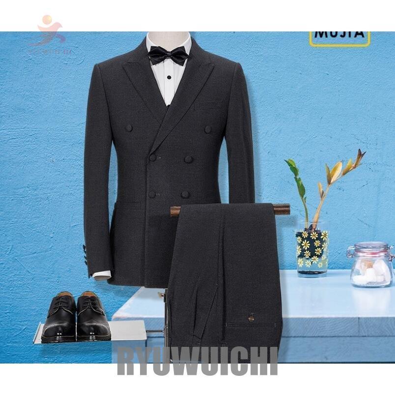 大きいサイズ ダブルボタンスーツ ジャケット パンツ ベスト フォーマル 3ピーススーツ 紳士用スリムメンズ 結婚式ol通勤50代30代40代 リクルートスーツ 大特価