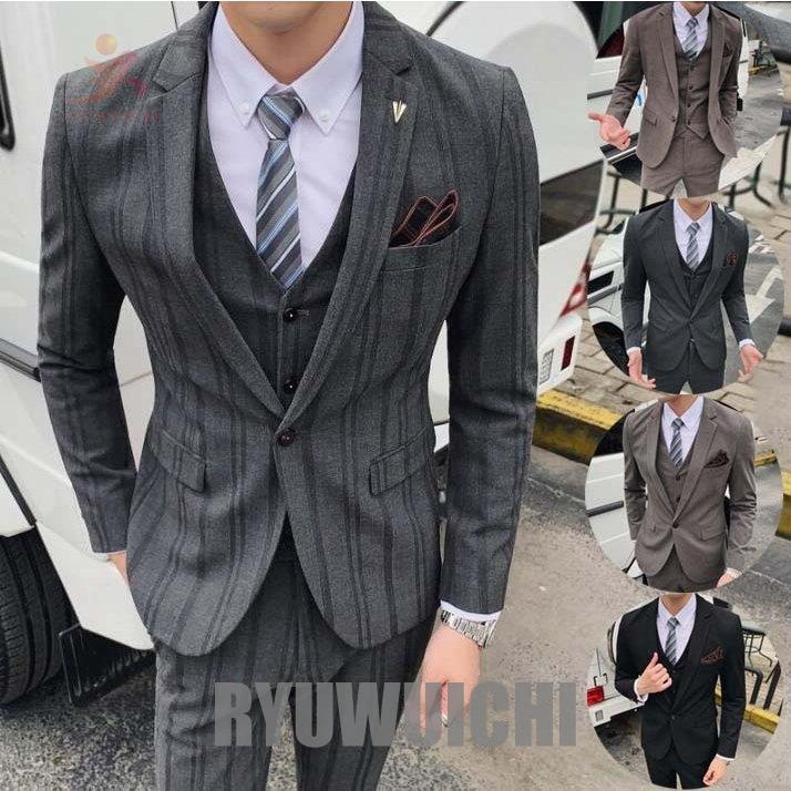 上下セット 結婚式スーツ ビジネススーツ メンズスーツ ストライプ 2点セット ジャケット パンツ カジュアルスーツ スリムスーツ フォーマル スーツ 通勤 新作 Ry16 Fastnkxg1495 龍一ストア 通販 Yahoo ショッピング