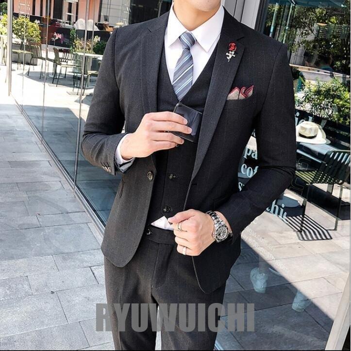 フォーマル メンズ 4色入 2点セット ジャケット＆ズボン カジュアル