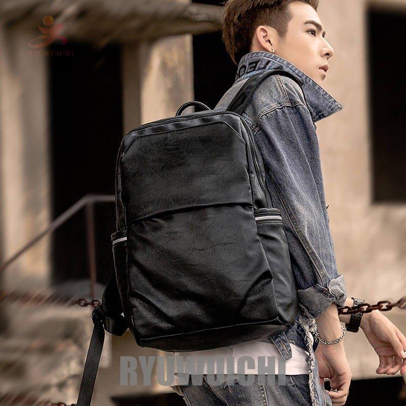 リュックサック パソコン Pc収納 バッグ ビジネスバッグ 旅行 アウトドア シンプル 韓国風 Puレザー リュック メンズ バッグ カジュアル 通勤 大容量 鞄 通学 Ry16 Fastnkxg2166 龍一ストア 通販 Yahoo ショッピング