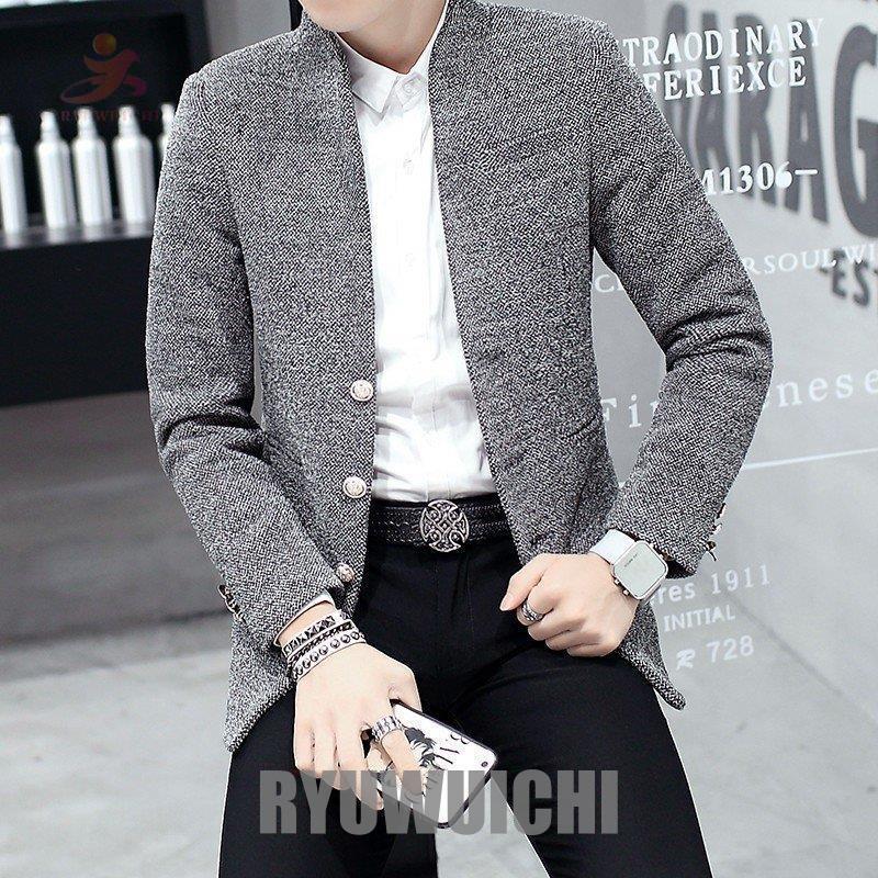 ジャケット メンズ ショートジャケット ファッション スタンドカラー チェスターコート ラシャコート ビジネスコート 細身 ビジネス 暖かい 通勤 アウター Ry16 Fastnkxg2185 龍一ストア 通販 Yahoo ショッピング