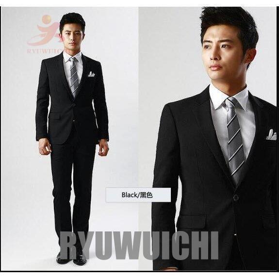 売却 2ピーススーツ メンズ スーツ ジャケット パンツ ビジネス セットアップ セレモニ スリム フォーマル 紳士 ブラックスーツ 冠婚葬祭 喪服 結婚式 黒 おしゃれ Bestdream Store