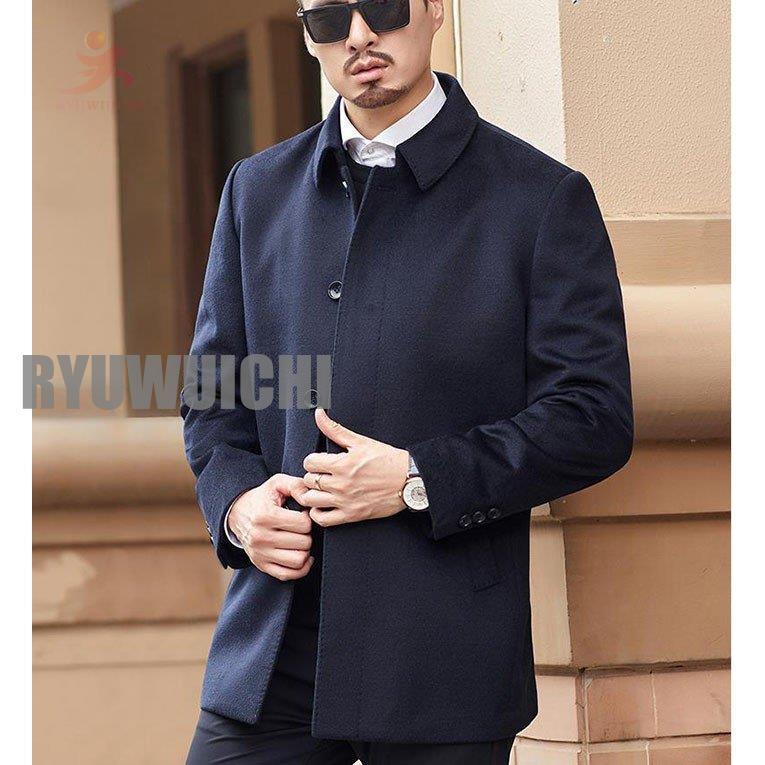 チェスターコート メンズ 大きいサイズ アウター 無地 トレンチコート メンズ ロング丈 通勤 5cm メンズ チェスターコート 大きいサイズ アウター 無地 トレンチコート ロング丈 通勤 2XL 3XL