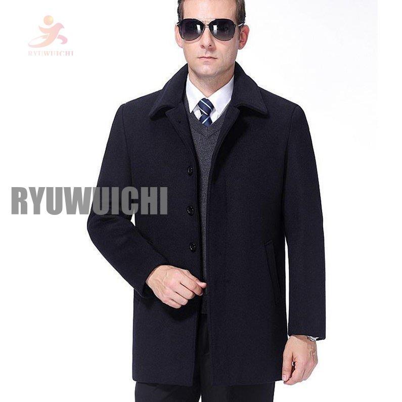 チェスターコート メンズ 大きいサイズ アウター 無地 トレンチコート メンズ ロング丈 通勤 メンズ チェスターコート 大きいサイズ アウター 裏起毛 無地 トレンチコート ロング丈 通勤 グレー ダークベージュ XL 2XL 3XL