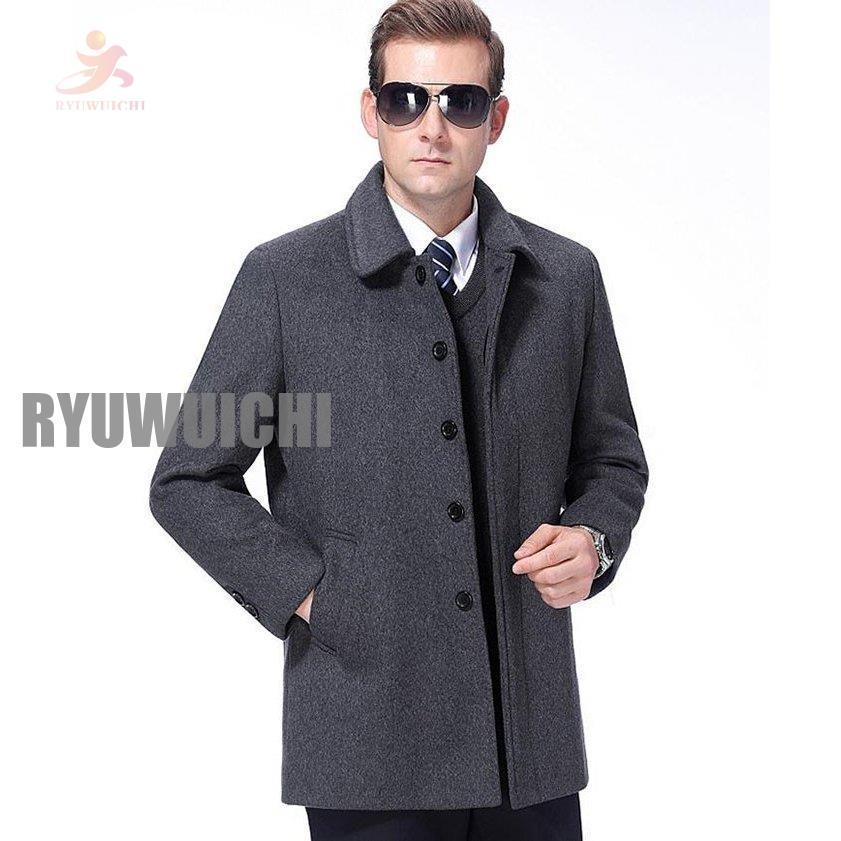 チェスターコート メンズ 大きいサイズ アウター 無地 トレンチコート メンズ ロング丈 通勤 メンズ チェスターコート 大きいサイズ アウター 裏起毛 無地 トレンチコート ロング丈 通勤 グレー ダークベージュ XL 2XL 3XL