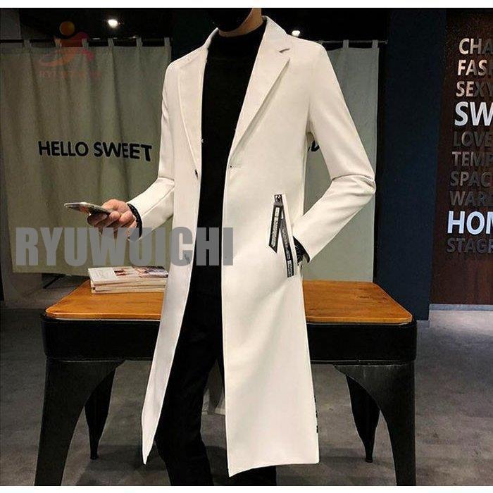 チェスターコート メンズ 大きいサイズ アウター 無地 トレンチコート メンズ ロング丈 通勤 メンズ チェスターコート 大きいサイズ アウター 無地 トレンチコート ロング丈 通勤 XL 2XL 3XL