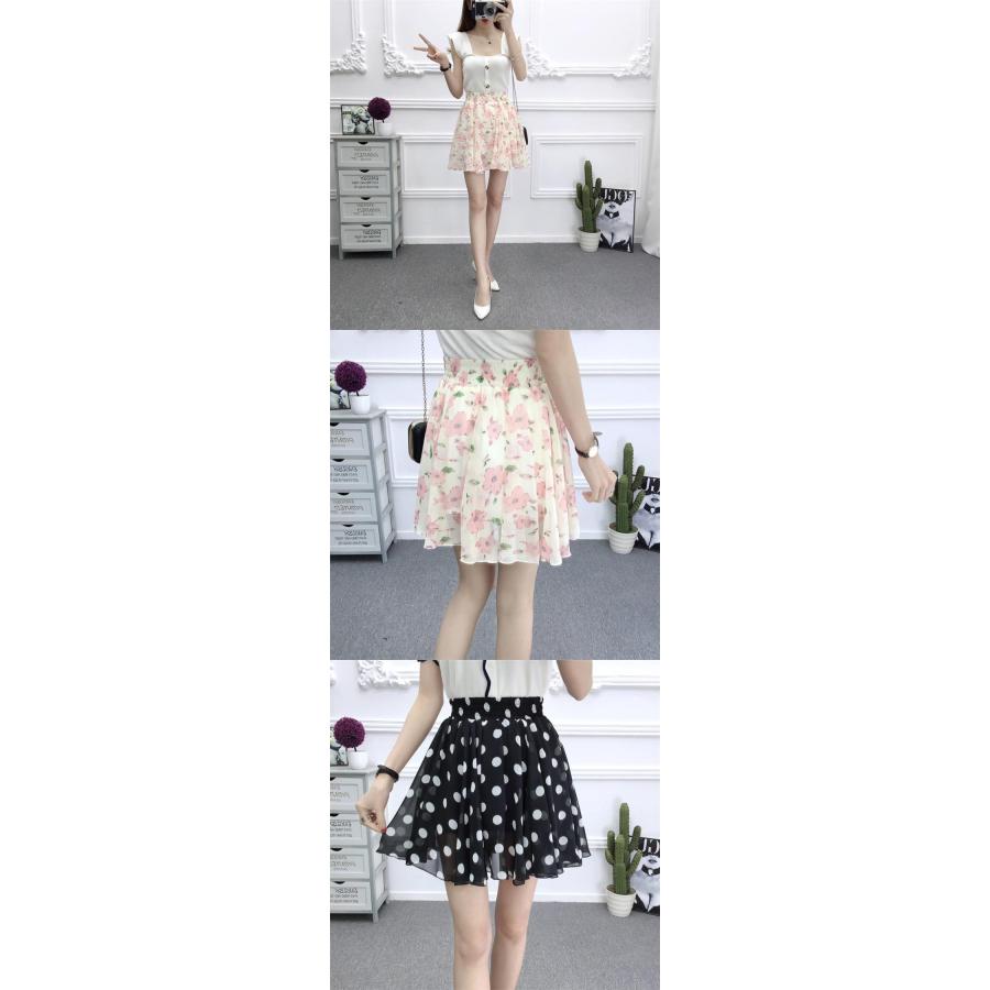 花柄 キュロットスカート スカート ショートパンツ付き フレア 花柄 キュロットスカート スカート ショートパンツ付き フレア
