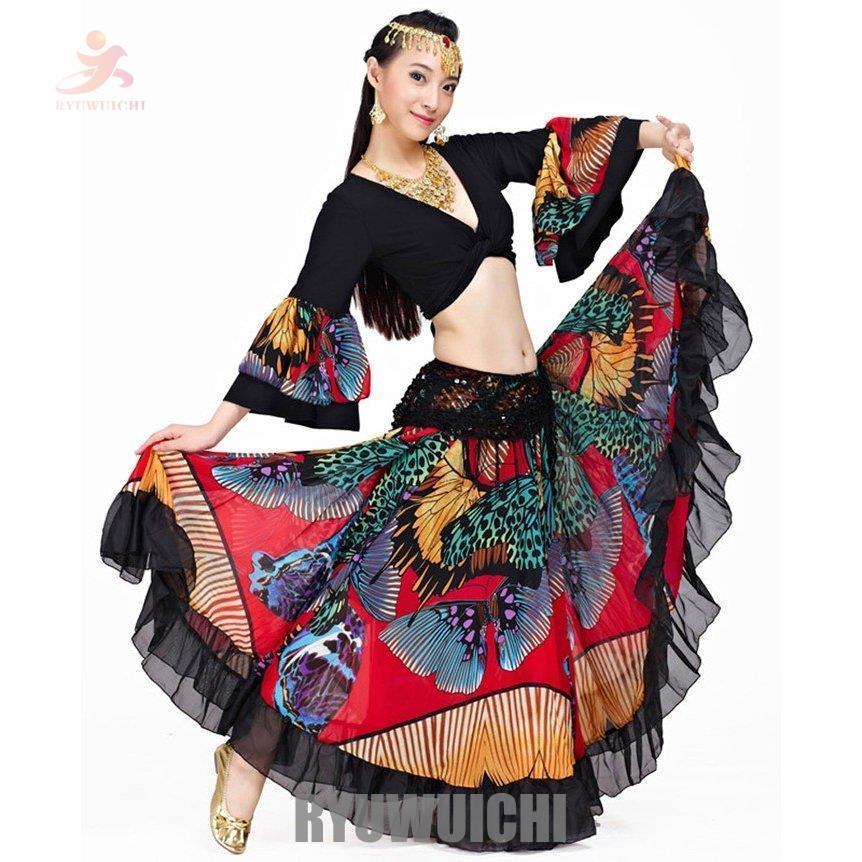 ベリーダンス衣装 ベリーダンス スカート フラメンコ衣装 社交ダンス