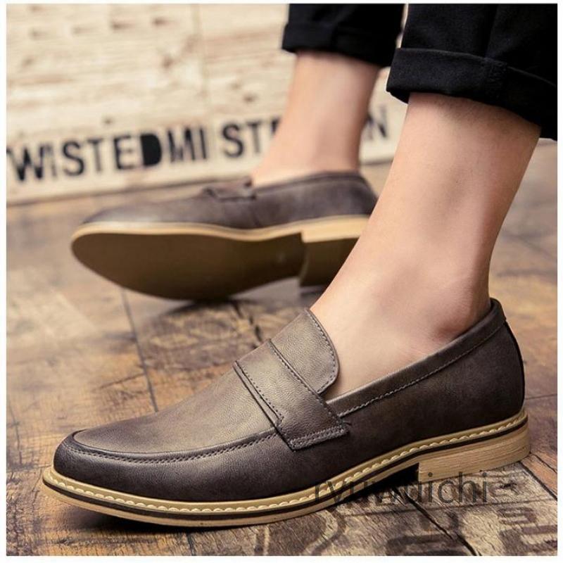 ビジネスシューズ 紳士靴 メンズ ローファー 革靴 レザーシューズ 皮靴