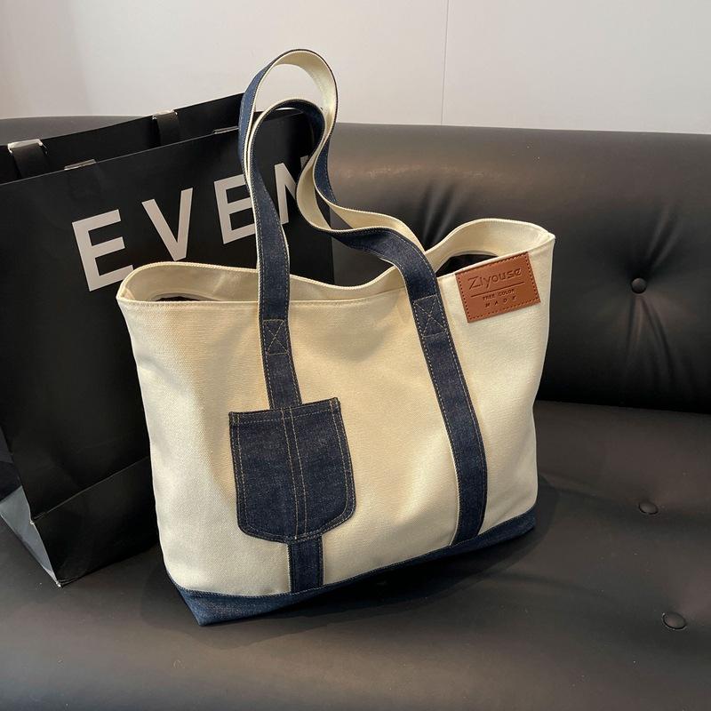 美品 キャンバスバック　カバン STYLEBLOCK トートバッグ バッグ キャンバス 帆布 布 A4 無地