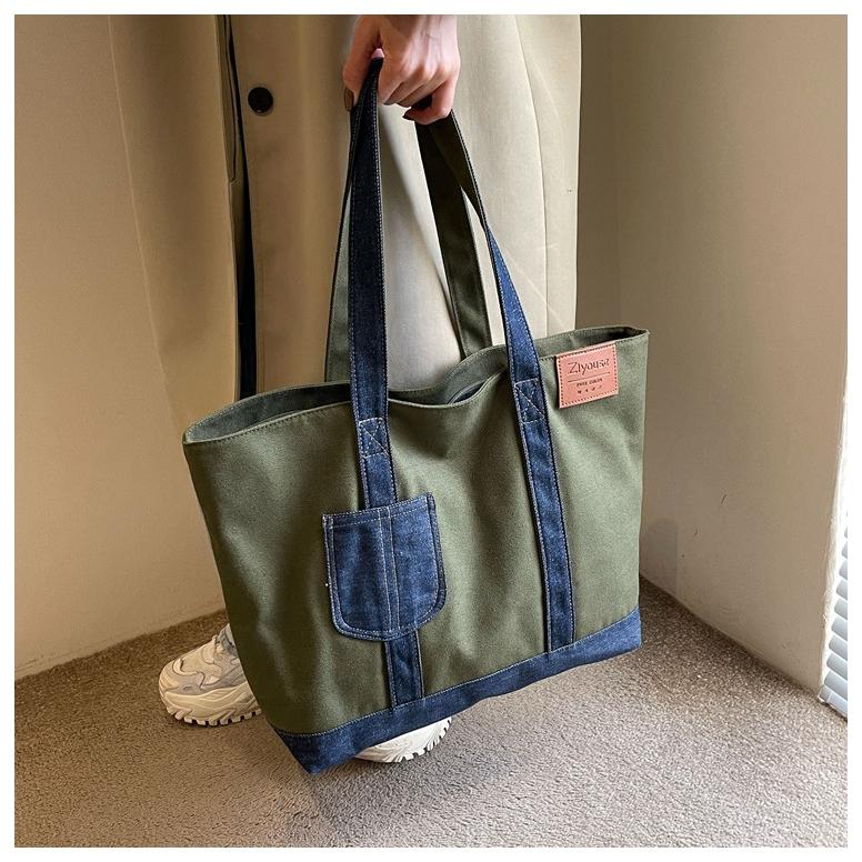 FZCY]トートバッグ 帆布バッグ キャンバスバッグ カバン 鞄 きれいめ