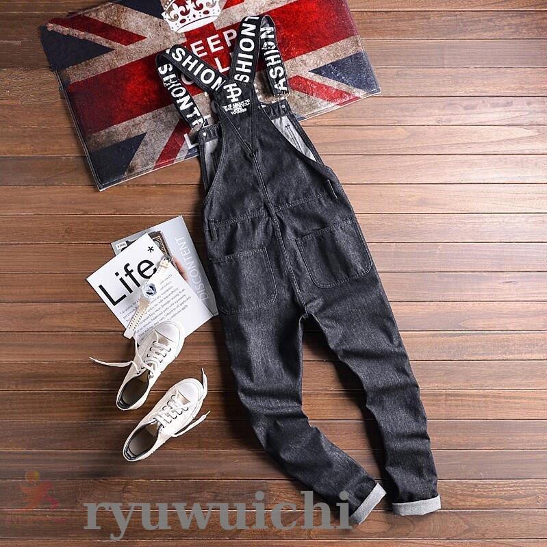 オーバーオール メンズ レディース つなぎ オールインワン デニムパンツ ロング カップル ワークパンツ スリム 細身 カジュアル 男女兼用 春夏秋冬 オーバーオール メンズ レディース つなぎ オールインワン デニム