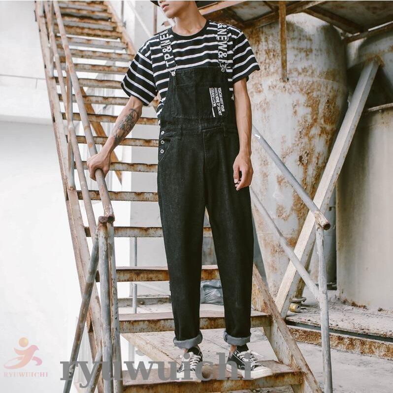 オーバーオール メンズ レディース つなぎ オールインワン デニムパンツ ロング カップル ワークパンツ スリム 細身 カジュアル 男女兼用 春夏秋冬 オーバーオール メンズ レディース つなぎ オールインワン デニム