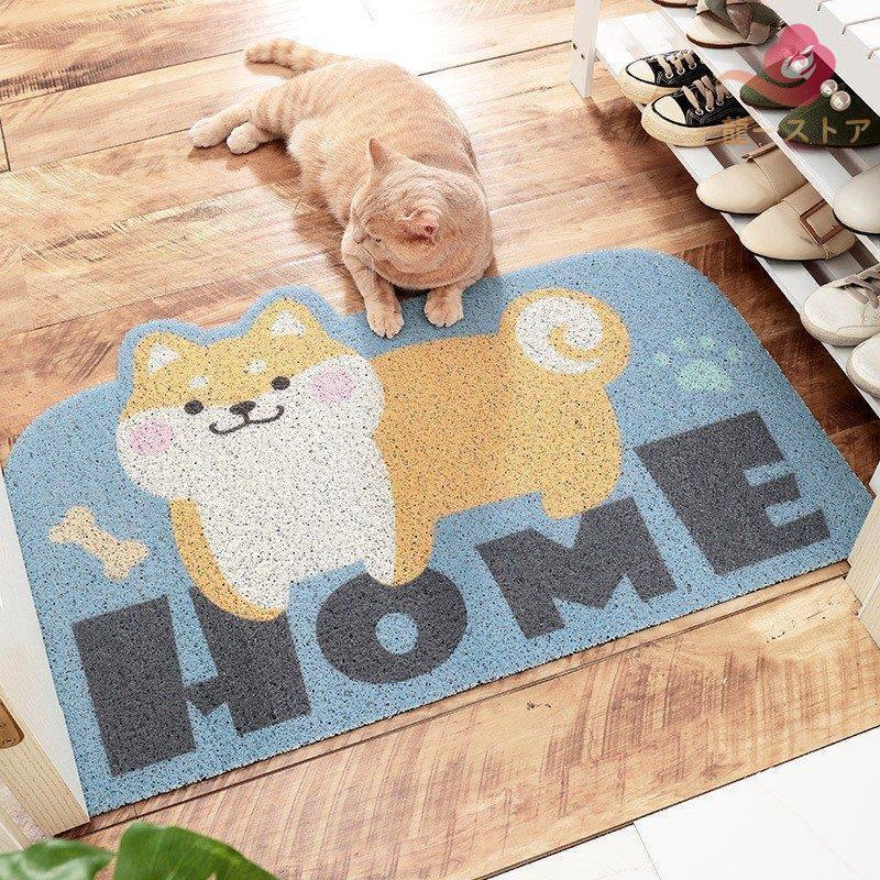 ラグマット 泥落とし 洗える 玄関マット 屋外 屋内 カーペット 猫雑貨 玄関マット 猫 ねこ 猫柄 インテリア雑貨 かわいい 泥落とし 洗える