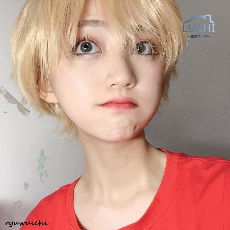 ウィッグ ショート メンズ レディース フルウィッグ  かつら ストレートヘア  ふわふわ 短い髪 変装  日常用 学生 面接 仕事 ネット付きの画像