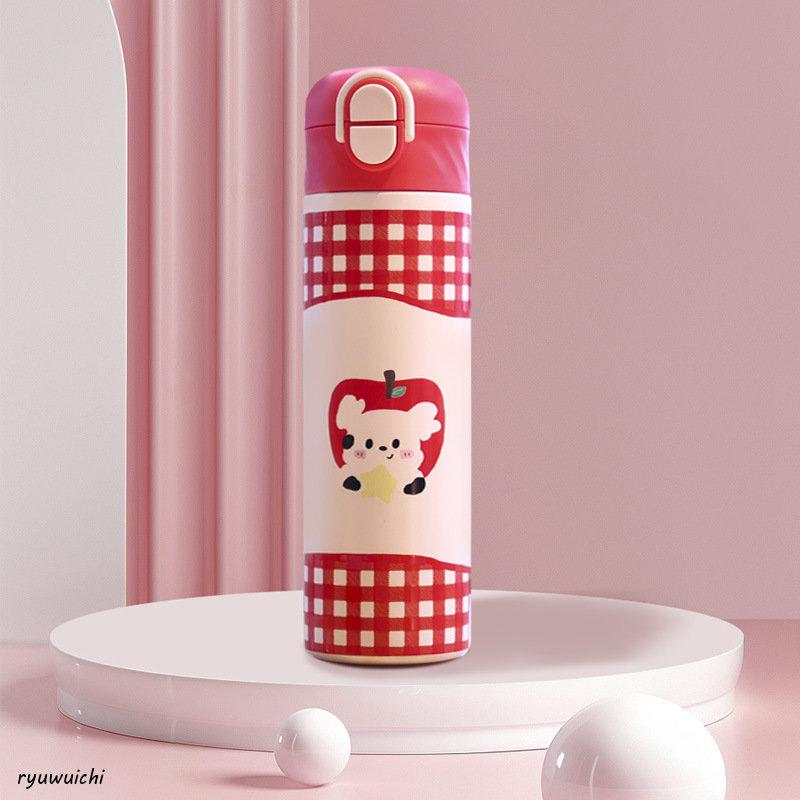 水筒 子供用 キッズ プレゼント 500ml カートゥーン ピンク おしゃれ